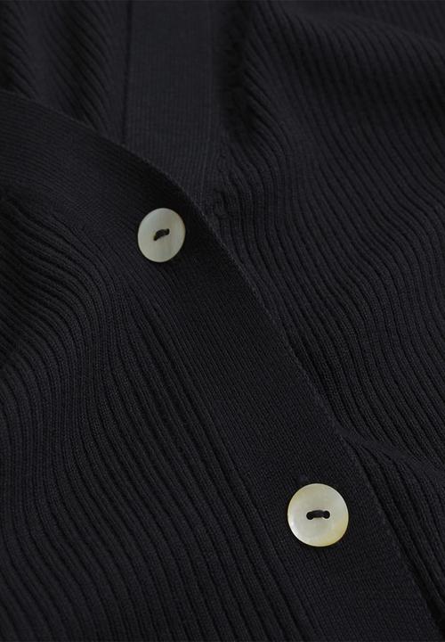 MANGO - Cardigan almar - black