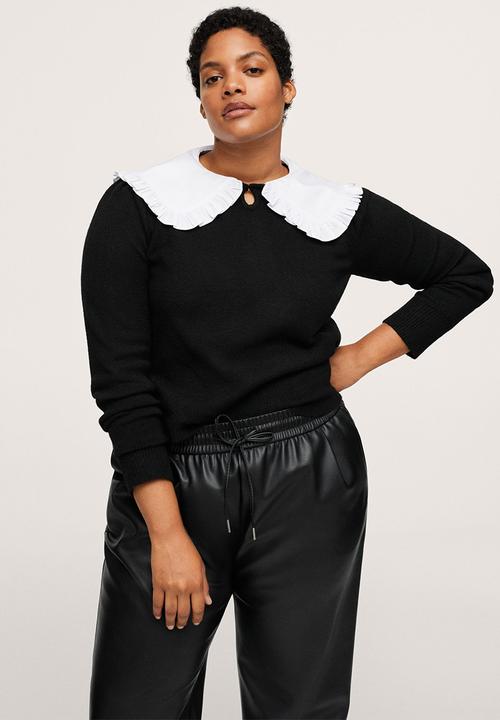 MANGO - Plus trousers hudson - black