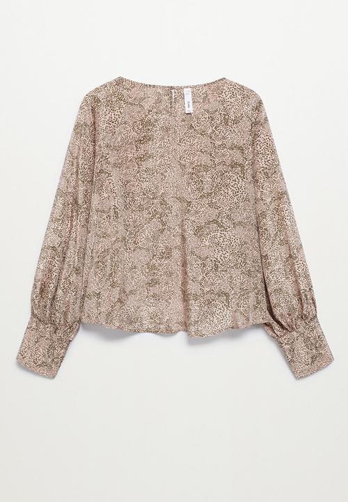 MANGO - Blouse nait - light pastel pink