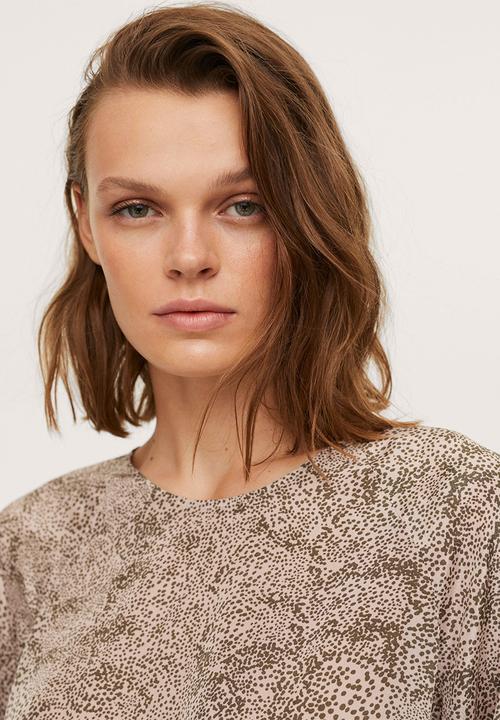 MANGO - Blouse nait - light pastel pink