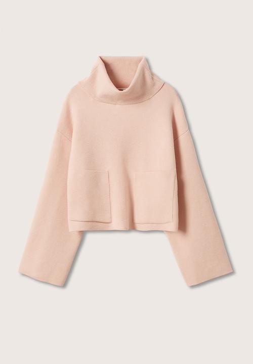MANGO - Sweater mini - light pastel pink