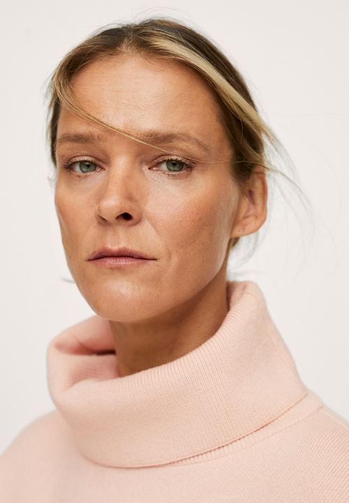 MANGO - Sweater mini - light pastel pink