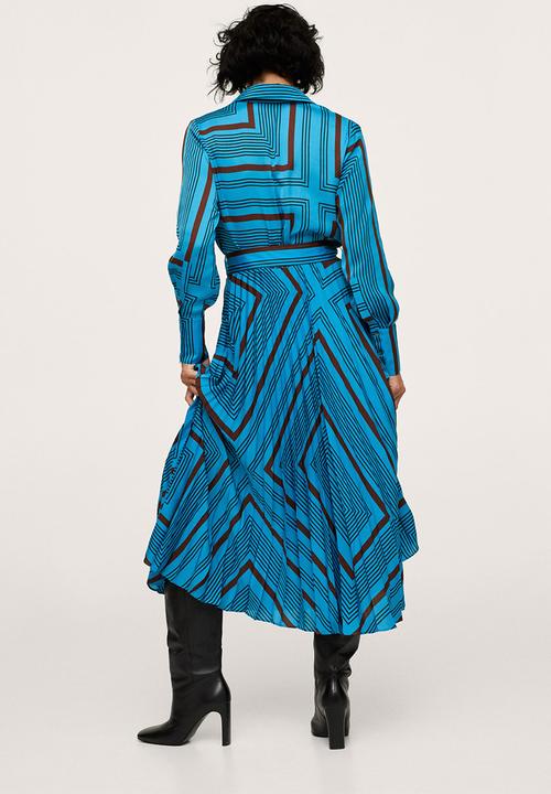 MANGO - Dress belice - medium blue