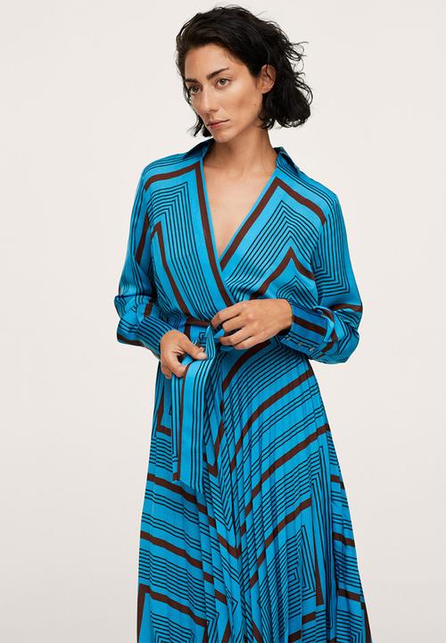 MANGO - Dress belice - medium blue