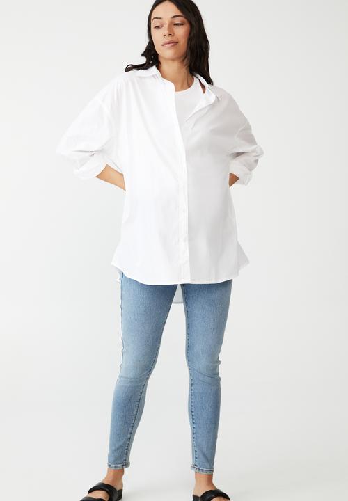 Cotton On - Maternity super stretch jean (over belly) - wategos blue