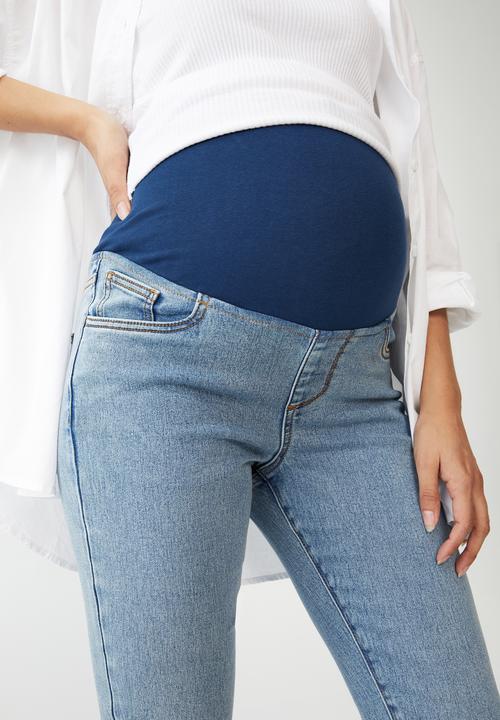 Cotton On - Maternity super stretch jean (over belly) - wategos blue