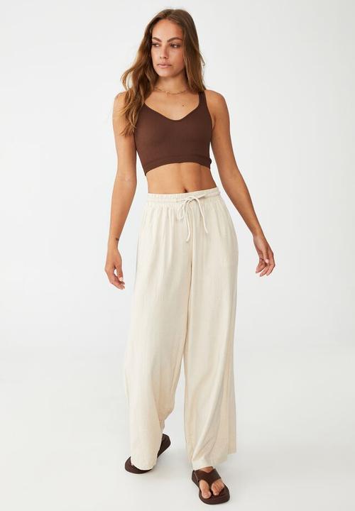 Cotton On - Daydreamer wide leg pant - natural marle