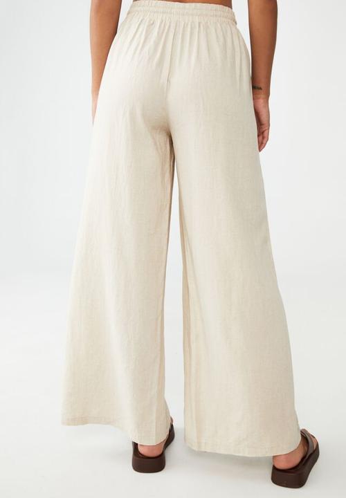 Cotton On - Daydreamer wide leg pant - natural marle