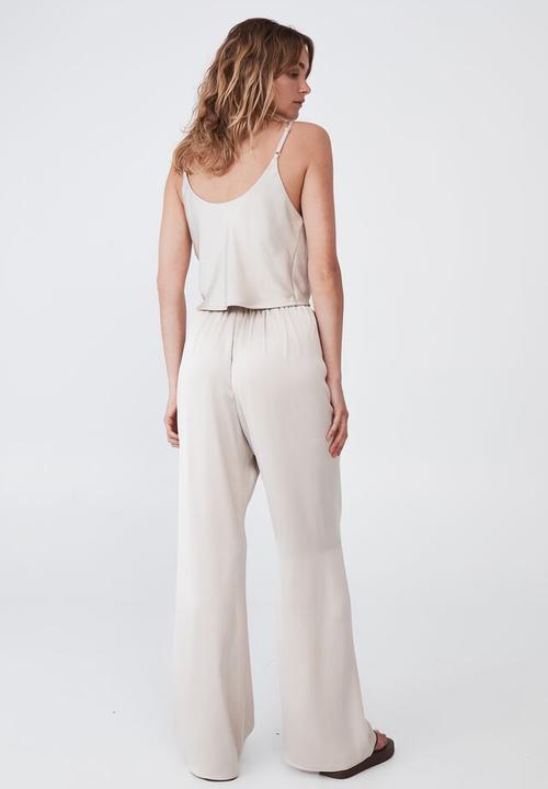 Cotton On - Santorini satin pant - champagne