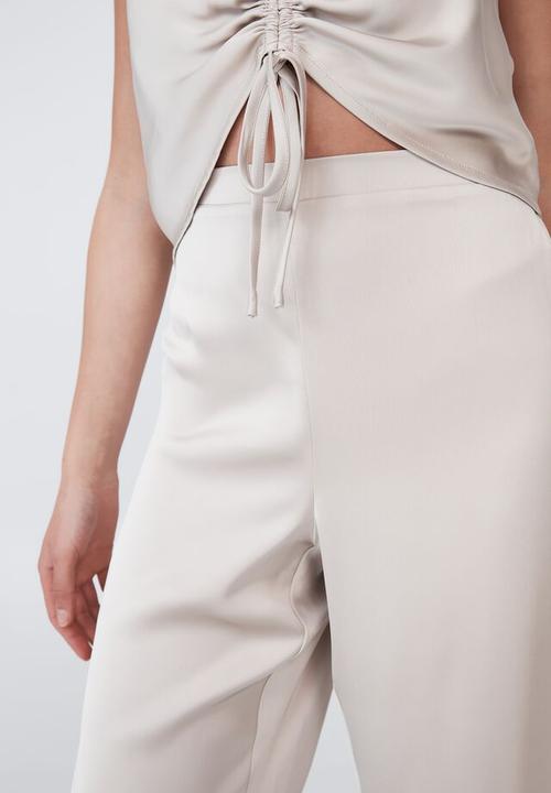Cotton On - Santorini satin pant - champagne