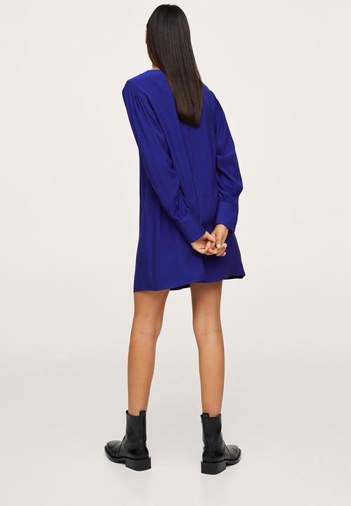 MANGO - Dress jane - medium blue