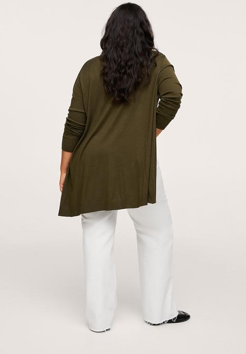 MANGO - Plus cardigan alma - beige/khaki