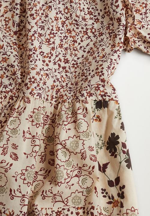 MANGO - Plus dress boho - light beige