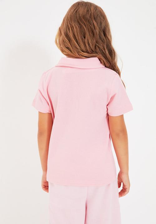 Trendyol - Polo short sleeve tee - pink
