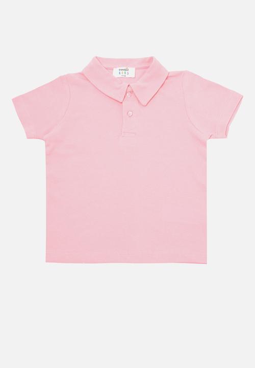 Trendyol - Polo short sleeve tee - pink