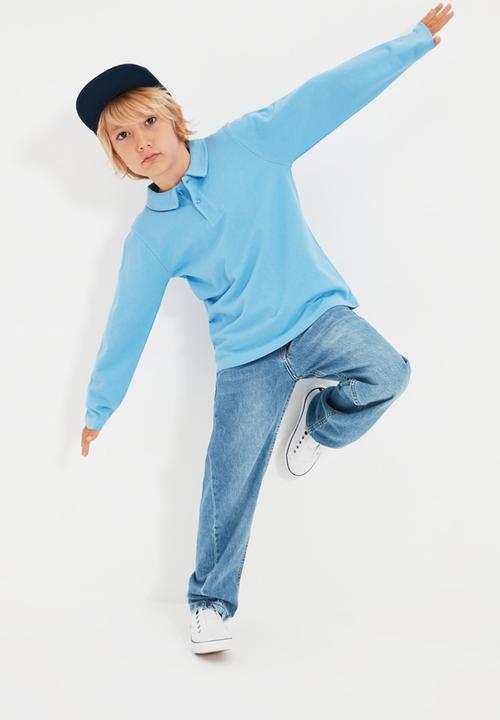 Trendyol - Polo long sleeve tee - blue