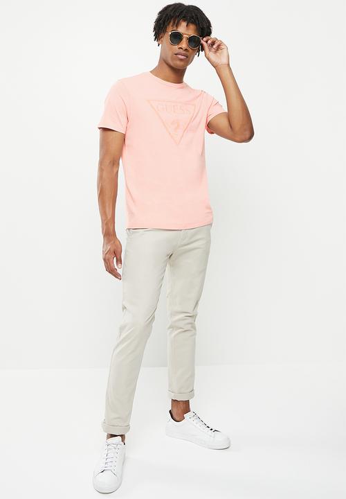 GUESS - Guess logo print tee - pink