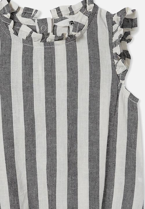 Cotton On - Martina frill bubbysuit - phantom/vanilla robbo stripe