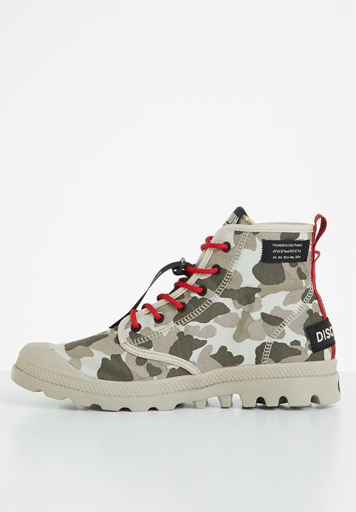 Palladium - Pampa lite overlab - dusky green camo
