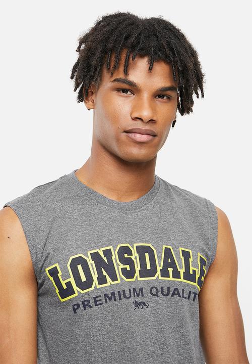 Lonsdale - Crew neck vest - grey melange