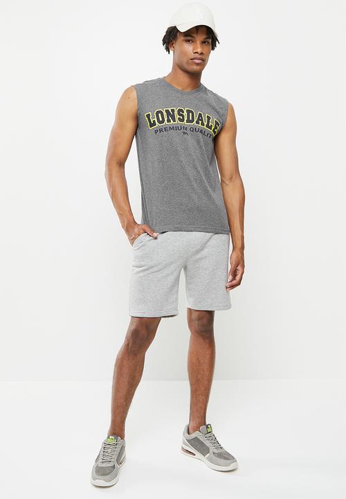 Lonsdale - Crew neck vest - grey melange