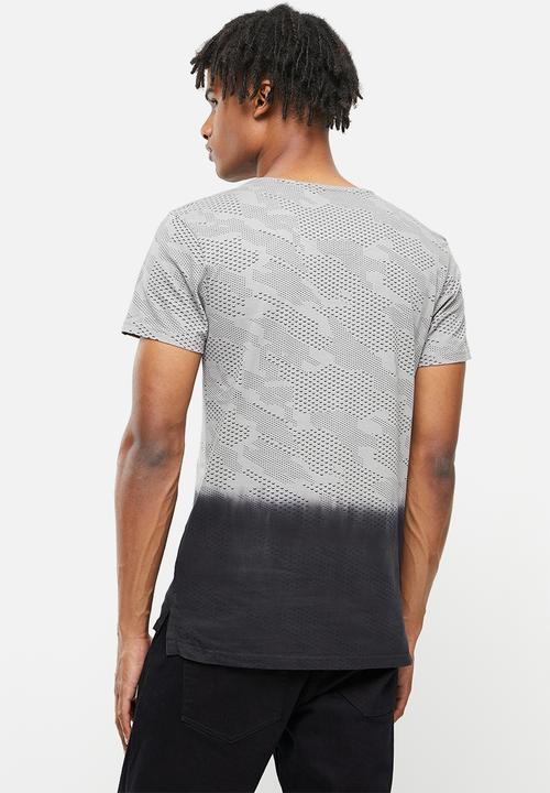 S.P.C.C - Watts regular fit stepped hem tee - silver grey
