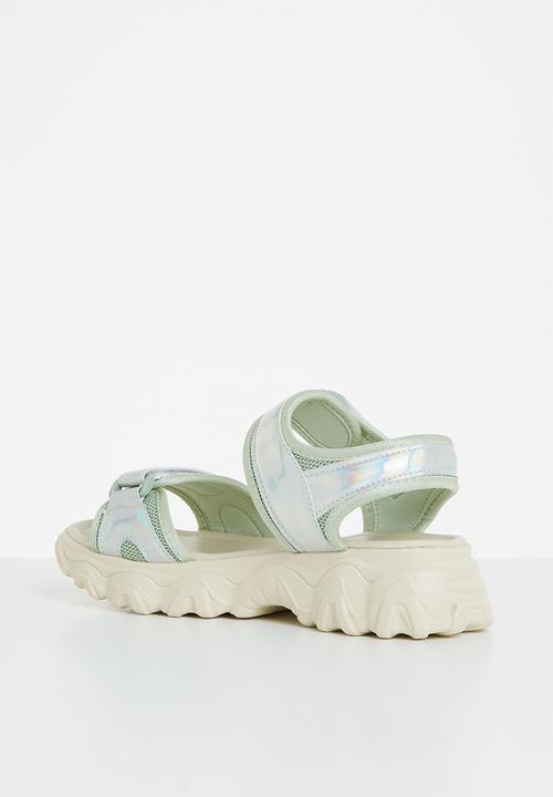 Tom Tom - Metallic sporty chunky sandal - sage