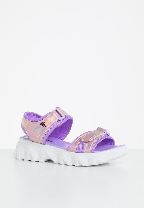 Tom Tom - Metallic sporty chunky sandal - purple