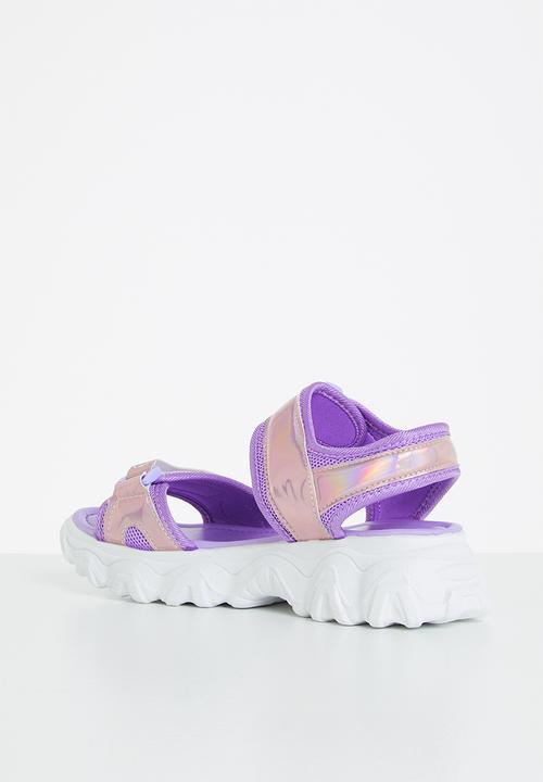 Tom Tom - Metallic sporty chunky sandal - purple