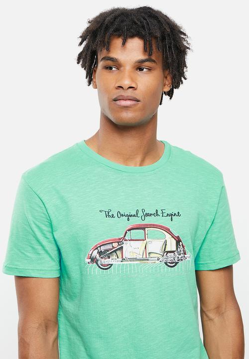 Holmes Bro's - Split beetle short sleeve tee - blue
