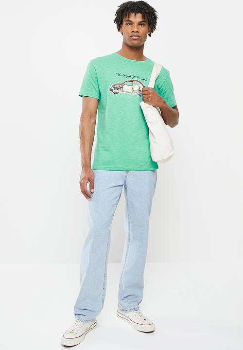 Holmes Bro's - Split beetle short sleeve tee - blue