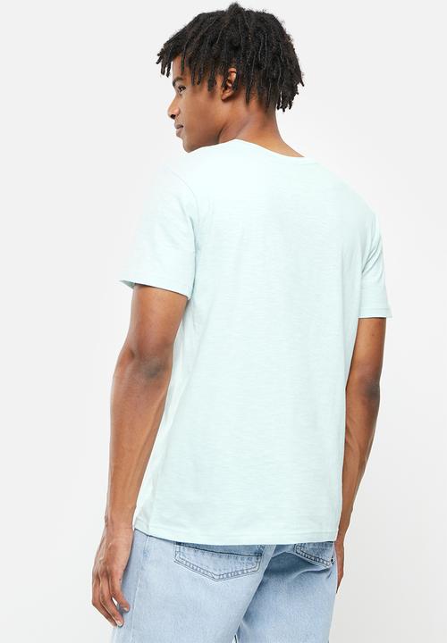 Holmes Bro's - Delux combi short sleeve tee - blue