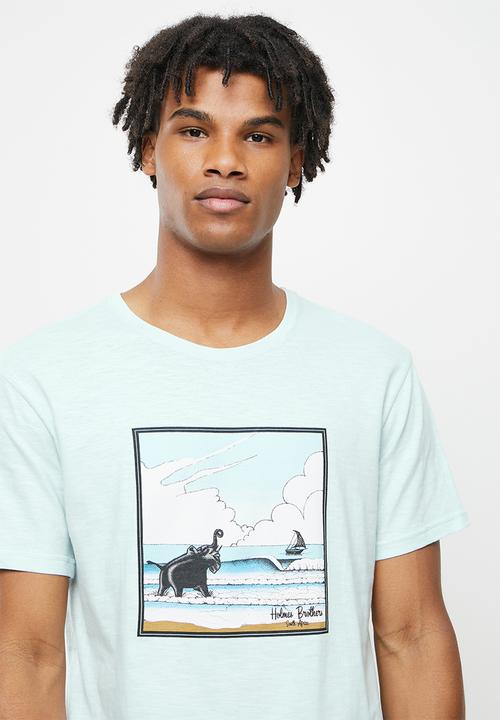 Holmes Bro's - Elephant short sleeve tee - blue