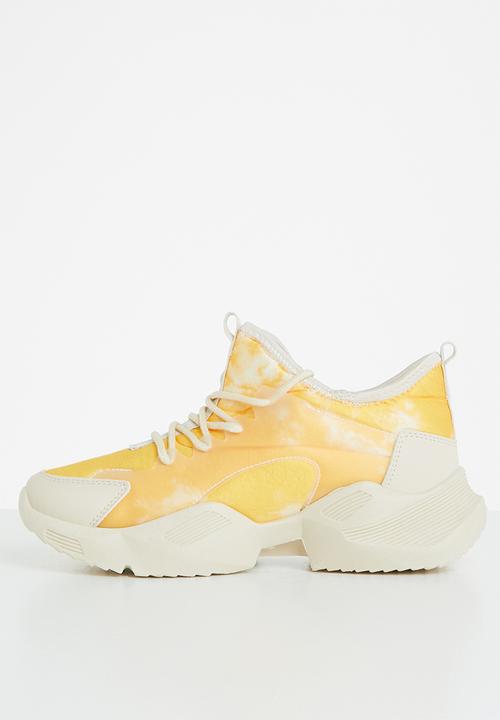 Tom Tom - Tie dye chunky sneaker - mustard 