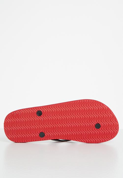 Aca Joe - Mens slops - red & black