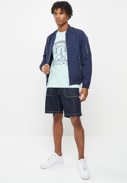 Only & Sons - Onsvintage reg short sleeve tee - light blue