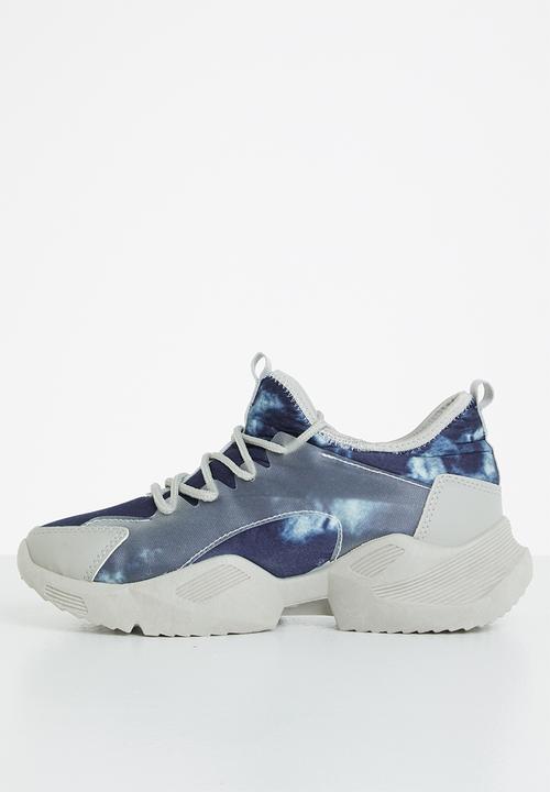 Tom Tom - Tie dye chunky sneaker - blue