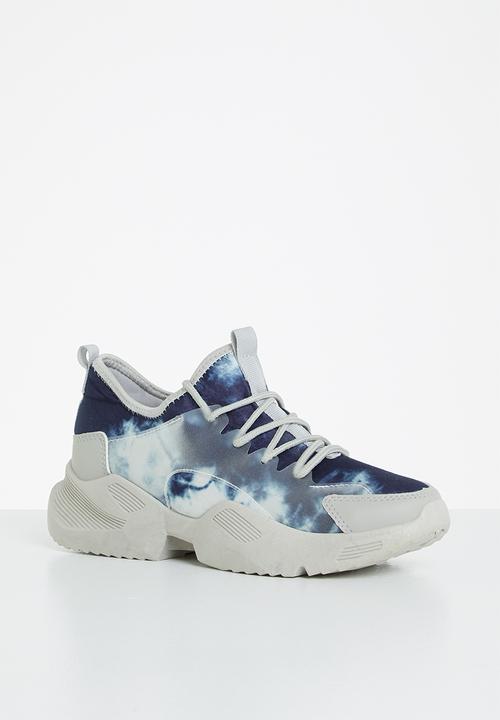 Tom Tom - Tie dye chunky sneaker - blue