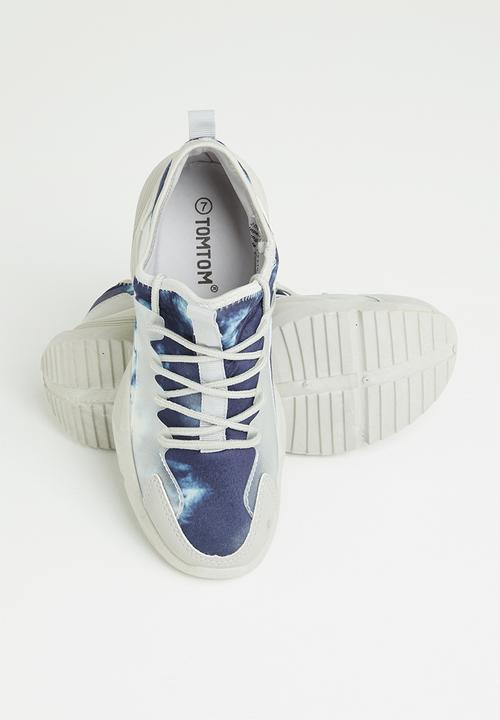 Tom Tom - Tie dye chunky sneaker - blue
