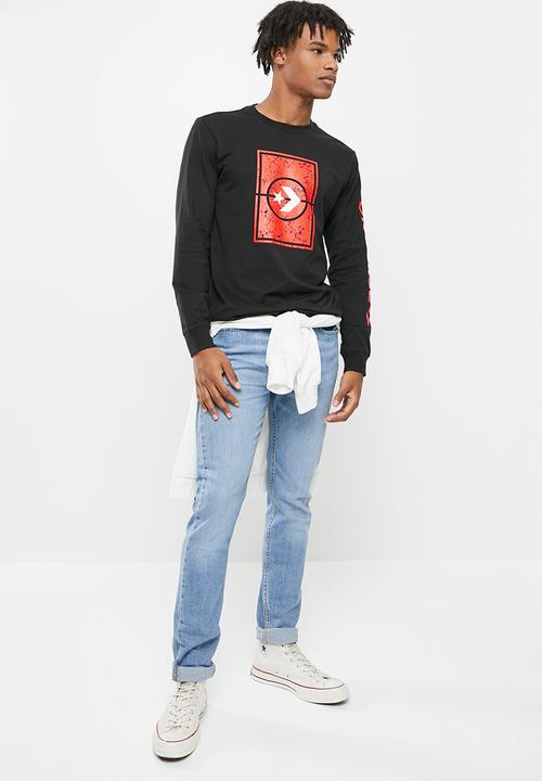 Converse - Half court tee - black