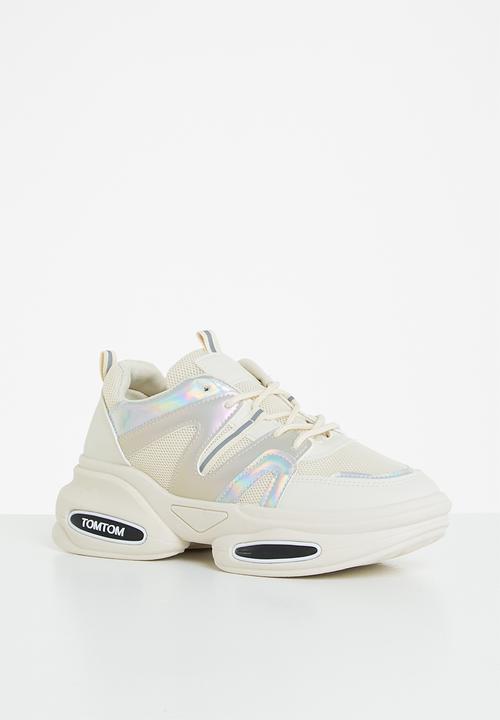 Tom Tom - Metallic panel chunky sneaker - beige 