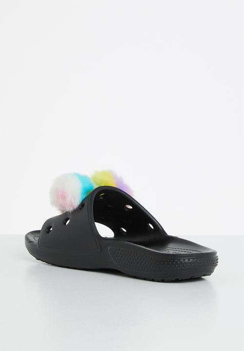 Crocs - Classic crocs fursure slide - black