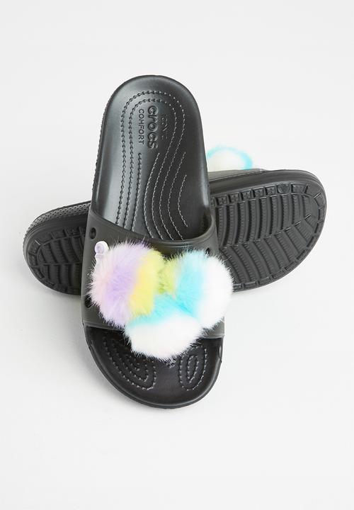 Crocs - Classic crocs fursure slide - black