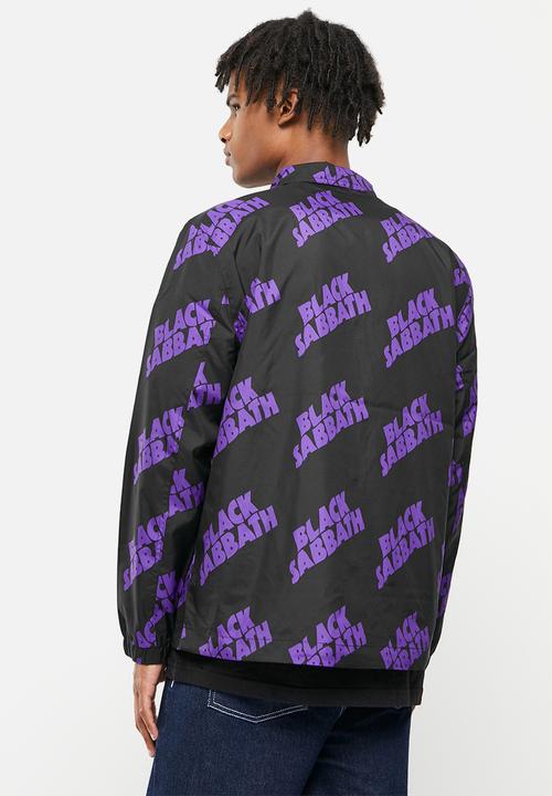 DC - DC x Black Sabbath  coaches jacket - black & purple 