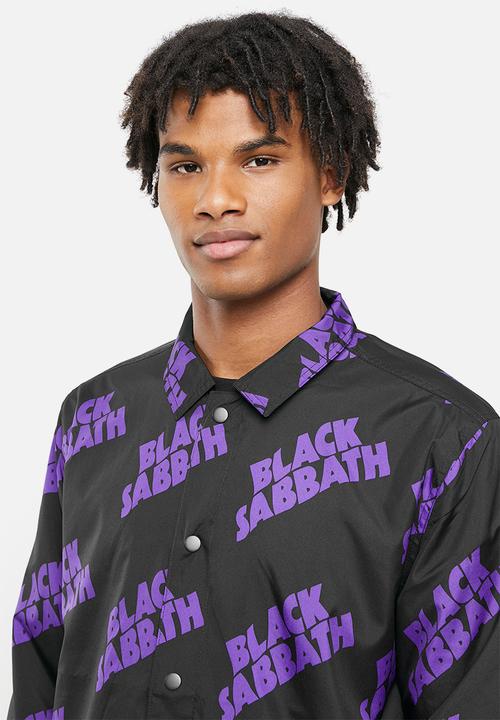 DC - DC x Black Sabbath  coaches jacket - black & purple 