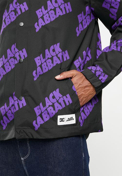 DC - DC x Black Sabbath  coaches jacket - black & purple 