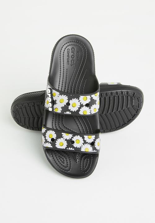 Crocs - Classic crocs vacay vibes sandal - black daisy