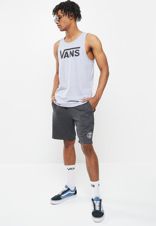 Vans - Og checker fleece short - charcoal