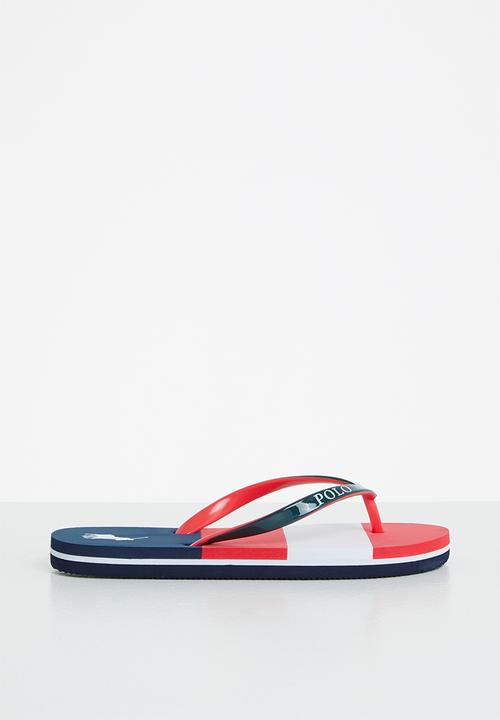 POLO - Boys corey multi stripe flip flop - multi 