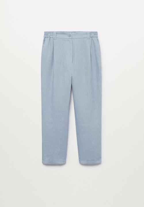 MANGO - Trousers clau-h - light pastel blue